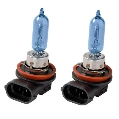 #ad 2x H9 Halogen 65W 12V High Beam Headlight Replacement Car Bulbs White Blue Glass $10.95