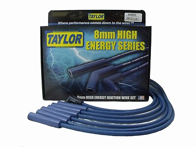 #ad Taylor Ignition 64600 8mm High Energy Ignition Wire Set Custom Fit Blue $36.36