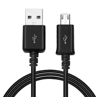 #ad Black Micro USB Data SYNC Cable For SAMSUNG HTC LG Android Cellphones 3 Feet $6.99