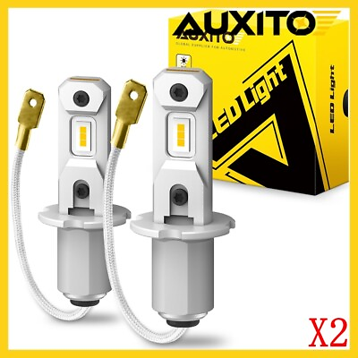 #ad 2Pair H3 LED Fog Lights Yellow Bulb Golden Extremely Bright High Power H3 LED $47.48