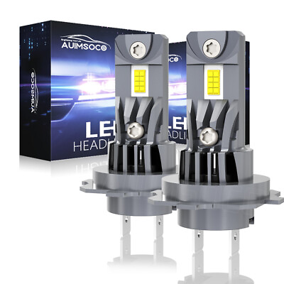 #ad NEW H7 LED Headlight High Low Fog Light Bulbs Canbus Error Free Anti Flicker $54.99