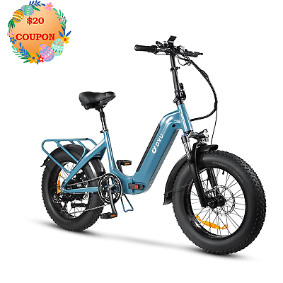 #ad DYU FF500 Fat Tire Folding Electric Bike for Adults Teens City Mountain Ebike $799.00