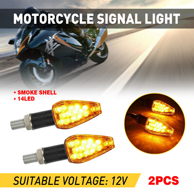 #ad 2PCS MOTORCYCLE LED TURN SIGNALS BLINKERS FOR LIGHTS HONDA CBR600RR CBR500R 300R $8.54