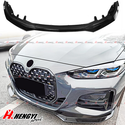 #ad Gloss Front Bumper Lip Spoiler For BMW 4 Series G22 G23 M Sport 2020 2024 Coupe $54.39