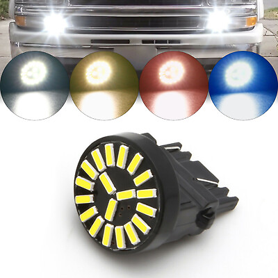 #ad Universal Car LED Lights T25 3157 Tail Brake Stop Reverse Lamp White Bulbs 12V $6.59