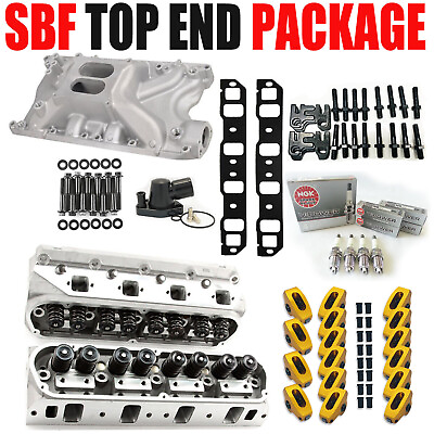 #ad Complete Aluminum Cylinder Heads SBF FORD GT40 289 302 351W 175cc 62cc 2.02 1.60 $1899.95