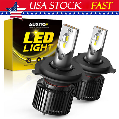 #ad AUXITO Super Bright H4 9003 LED Headlight Kit Bulb High Low Beam White 40000LM $23.74