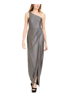 #ad CITY STUDIO Womens Sleeveless Asymmetrical Neckline Maxi Evening Sheath Dress $8.99
