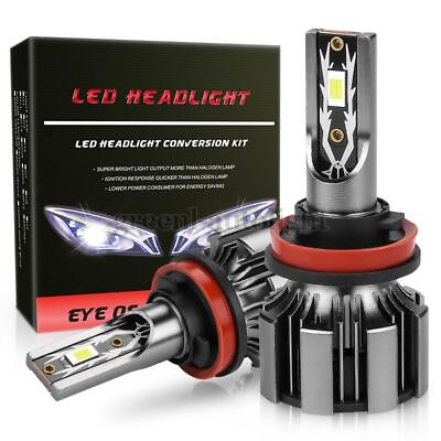 #ad 2X H9 H11 H8 LED Headlight Kit Bulbs White 120W 25000LM High Low Beam Conversion $14.98