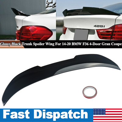 #ad FOR 14 20 BMW F36 4 SERIES 428i 430i 440i GRAN COUPE 4DR PSM STYLE TRUNK SPOILER $78.46
