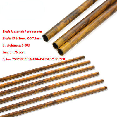 #ad 12 24pcs 30quot; Archery Pure Carbon Arrow Shaft DIY Arrows Feathers $66.98