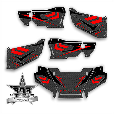 #ad Honda Pioneer 1000 5 Limited Deluxe Arrow Carbon Wrap Graphics Decal 2016 2021 $296.99