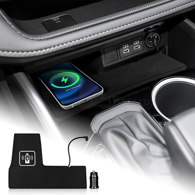 #ad Car Wireless Charging Pad Fast Charger Mat PVC for Toyota Highlander 2020 2023 $29.99