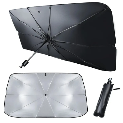 #ad Foldable Car Sun Shade Windshield Sunshade Front Window Cover Visor UV Umbrella $11.90