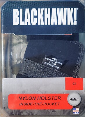 #ad Blackhawk Nylon Holster Inside The Pocket Ambidextrous Multiple Sizes Sig Glock $5.99