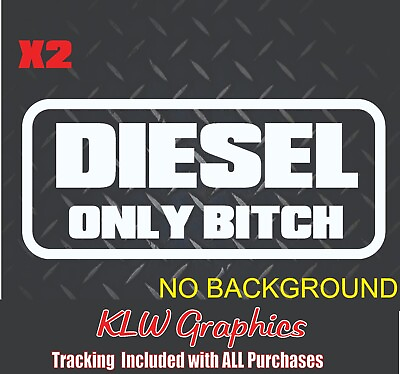 #ad Fuel Decal Sticker Turbo Diesel Truck 7.3 6.7 6.0 6.6 3.0 Crew Cab Def Wife Girl $4.49