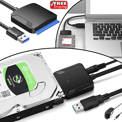 #ad USB 3.0 to SATA III Hard Drive Adapter 5Gbps Data Sync SATA to USB Converter USA $11.38