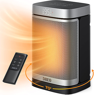 #ad Space Heaters for Indoor Use 70°Oscillating Portable Heater with Remote 1500W $69.30