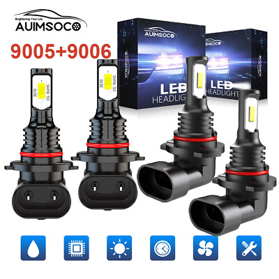#ad LED Headlight Conversion Kit 9005 9006 Hi Low Beam for Pontiac Sunbird 1990 1994 $26.99