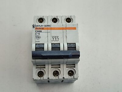 #ad Circuit breaker MERLIN GERIN C60N C16 400V #A O1TA 1598 $22.86