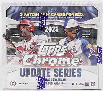 #ad 2023 Topps Chrome Update Baseball Jumbo Hobby PYT Box Break #410 3 AUTOS $11.99