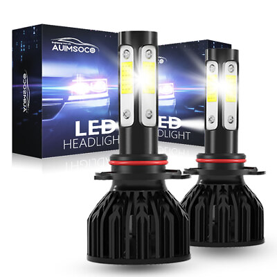 #ad 2X LED Headlight 4000W High Bulbs Waterproof 9005 For GMC Sierra 2500 1999 2004 $29.99