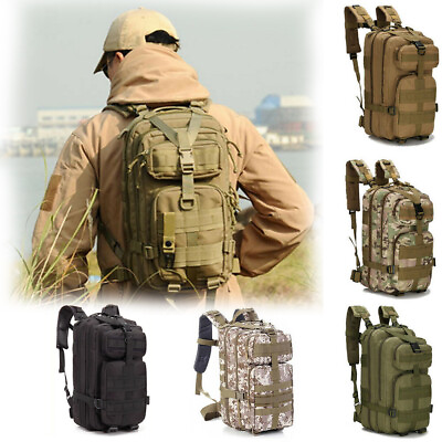 #ad Outdoor Military Tactical Backpack Assault Pack Molle Camping Hiking Travel Bag $23.99