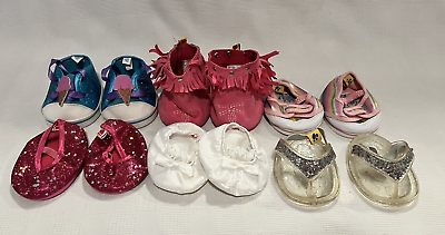 #ad Build A Bear Workshop Lot of 6 Pair Shoes Assorted Styles F $19.99