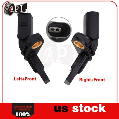 #ad Pair of Front ABS Wheel Speed Sensor Assembly Fits Audi TT 2008 2009 2.0L Base $14.50