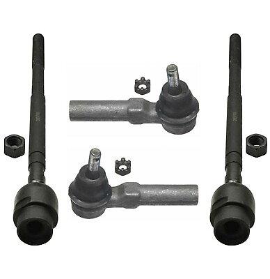 #ad 4 New Pc Inner amp; Outer Tie Rod Ends Kit for Buick Chevrolet Oldsmobile Pontiac $26.61