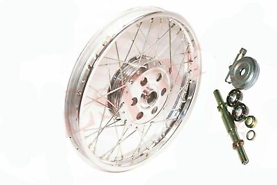 #ad Fits Royal Enfield BSA Front Wheel Rim 7#x27;#x27; Complete Hub Drum Polished $291.54