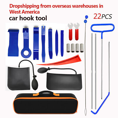 #ad 22Pcs Emergency Auto Tool Window Car Door Open Unlock Lock Out Universal Kits $38.99