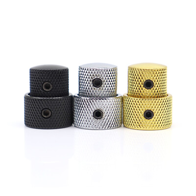 #ad Metal Concentric Stacked KnobsDual Knurled Control KnobsDome Volume Tone Knobs $9.99