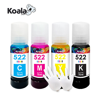 #ad 4PK Koala 522 Ink Refill Compatible T522 ET 4800 ET 2720 ET 4700 2400 2800 2803 $12.78
