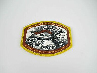 #ad #ad NRA WHITTINGTON CENTER PRESERVING OUR SHOOTING HERITAGE 15 YEARS EMBROIDERED PAT $7.96