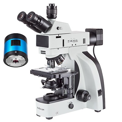 #ad Amscope 50 1250X Trinocular Metallurgical Compound Microscope Cooled CCD Camera $7238.99