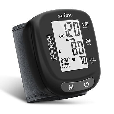 #ad SEJOY Digital Automatic Wrist Blood Pressure Monitor BP Cuff Gauge Test Machine $11.99