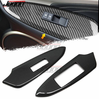 #ad Real Carbon For Lexus RC F USC10 ART 2014 22 RCF Door Window Switch Button Cover $97.60