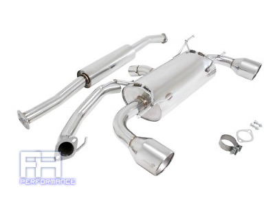 #ad Manzo 4.5quot; Dual Stainless Roll Tip Catback Exhaust For BRZ FRS FR S 86 ZN6 13 16 $419.99