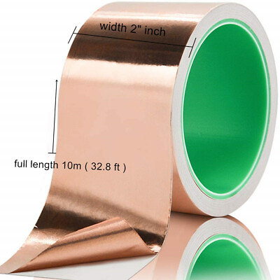 #ad Copper Foil Tape Conductive Adhesive for Guitar EMI Shielding Repels Slugs Snail $12.00