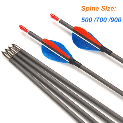 #ad 31quot; Carbon Arrows Competition Arrows ID4.2mm Spine 500 700 900 Hunting Practice $28.19