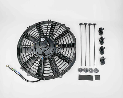 #ad 12quot; Universal Electric Radiator Push Pull Cooling Fan with Straight Blades 12V $49.95