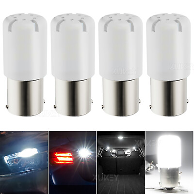 #ad 4x 1157 BAY15D 3030 SMD LED Tail Stop Brake Light Bulbs Super Bright 6000K White $13.76