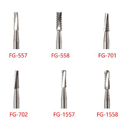 #ad 10PCS Dental Tungsten Carbide Round Burs FG 19mm FG For High Speed Handpiece $7.95