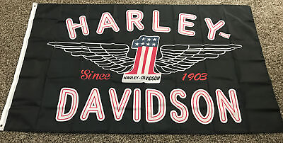 #ad HARLEY DAVIDSON 3x5’ #1 Flag NEW Man Cave Garage Shop $14.99