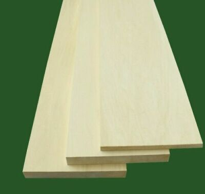 #ad Basswood Thin Stock Three Dimensional Lumber Board Wood Blank Kiln Dried $15.43