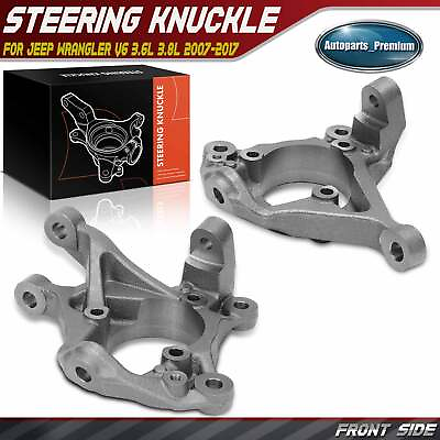 #ad 2x Steering Knuckle for Jeep Wrangler V6 3.6L 3.8L 2007 2017 Front Left amp; Right $91.99