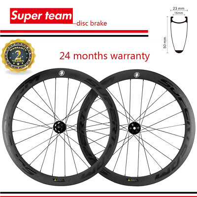 #ad Cyclocross Disc Brake Carbon Wheels 50mm Road Bike Disc Brake Carbon Wheelset $455.00