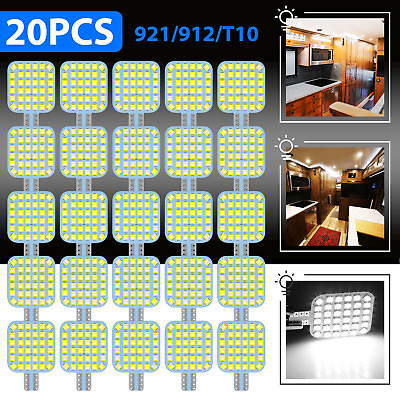 #ad 20x Super White LED T10 921 194 36SMD RV Camper Trailer Interior Light Bulbs 12V $14.48