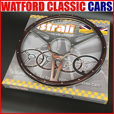 #ad Classic Wood Steering Wheel astrali ® Brooklands 15quot; Slotted Fits Mota Lita GBP 114.95